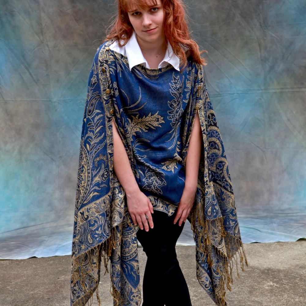 Unique, versatile, Pashmina wrap!